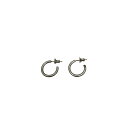 【中古】CAREERING フープピアス シルバー 【200525】(キャリアリング)(4)