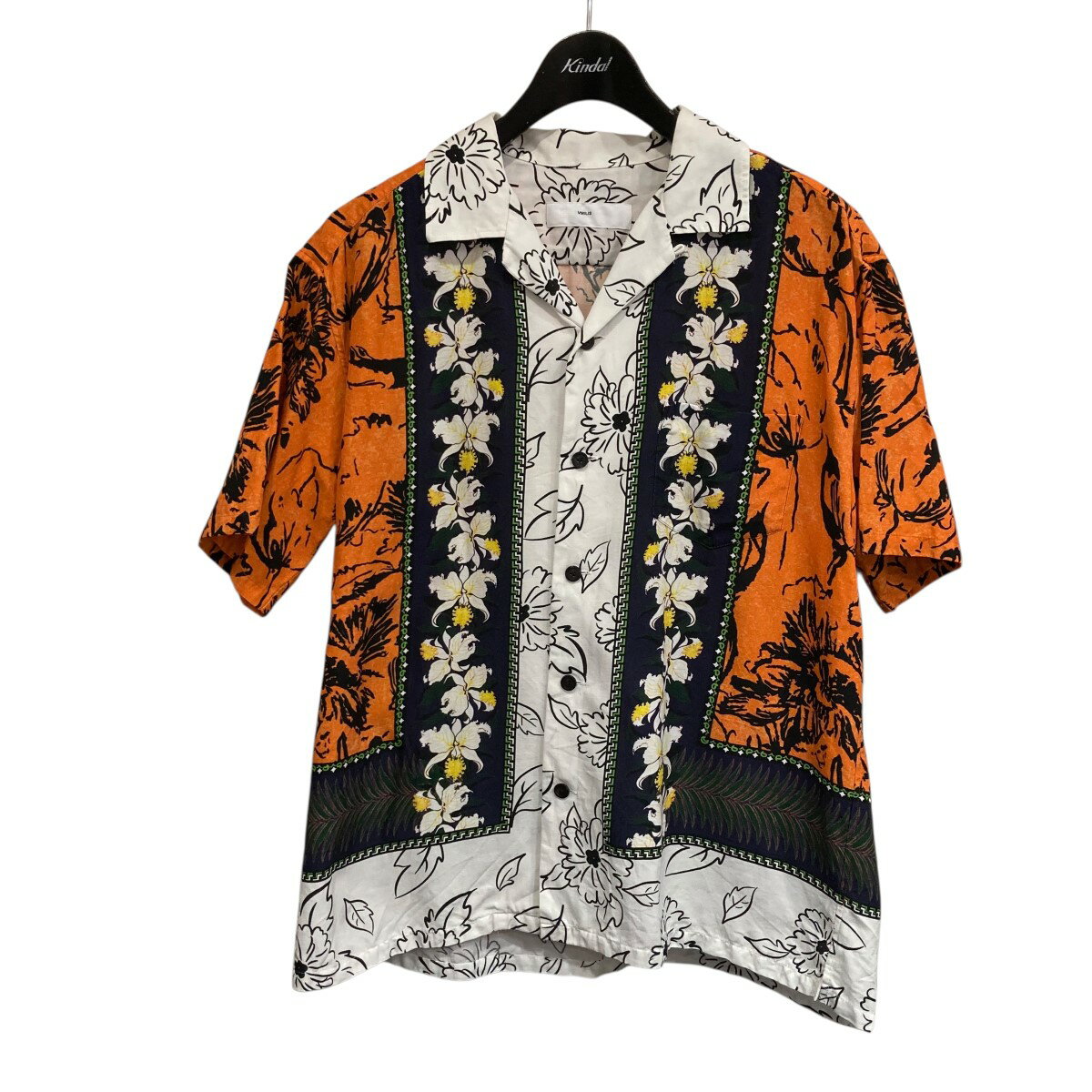 【中古】TOGA VIRILIS　総柄開襟シャツ TV31-FJ314 ホワイト×ブラウン サイズ：46 【210525】（トーガヴィリリース）のサムネイル