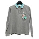 【中古】FENDI ポロシャツ AKUXV 001 グレー サイズ:10 【220525】(フェンディ)(4)