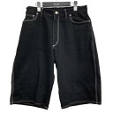 【中古】BlackEyePatch B EMBLEM BAGGY DENIM SHORTS ブラック サイズ:M 【220525】(ブラックアイパッチ)(4)