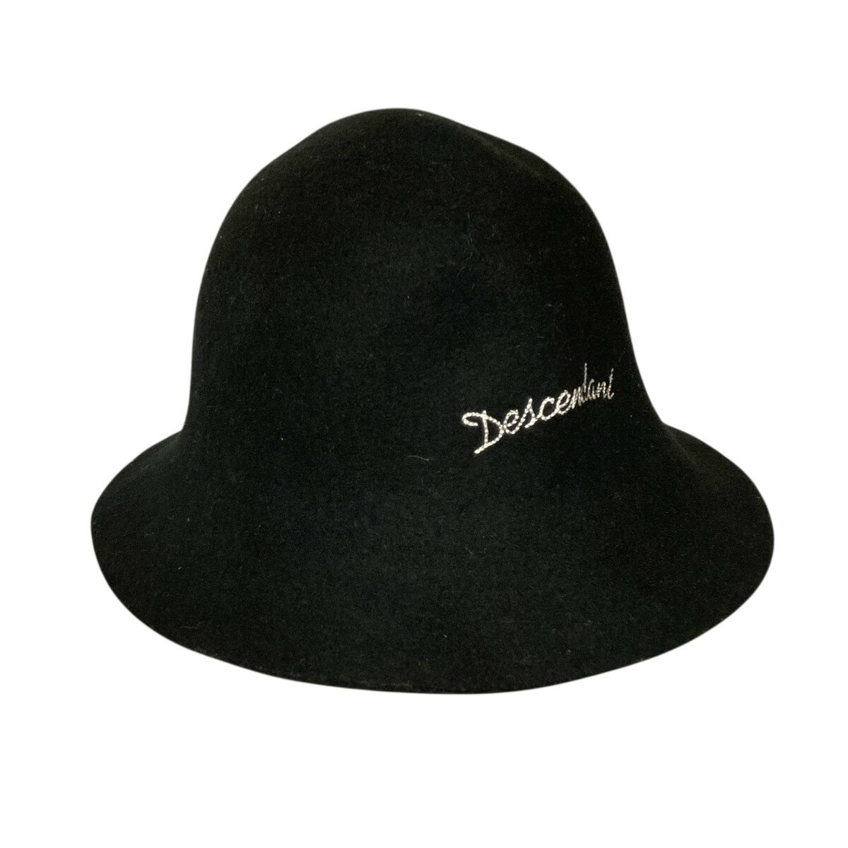 【中古】DESCENDANT　チューリップハット ブラック サイズ：フリーサイズ 【220525】（ディセンダント）