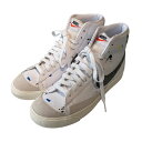 【中古】NIKE Blazer Mid 77 Paint Splatter ハイカットスニーカー dc7331-100 ホワイト サイズ:26.5 【23052...