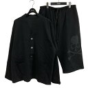 【中古】Mastermind JAPAN MW LONG SLEEVE LOUNGE SET セットアップジャージ MW25C14-PJ002 ブラック サイズ...