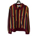 【中古】SASQUATCHfabrix. ニットカーディガン 23AW-KNN-003 ボルドー サイズ:L 【240525】(サスクワァッチファブリックス.)