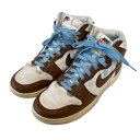 【中古】NIKE Dunk High Vintage Pecan and Sail ハイカットスニーカー DQ8800-200 ブラウン サイズ:27.5 【2...