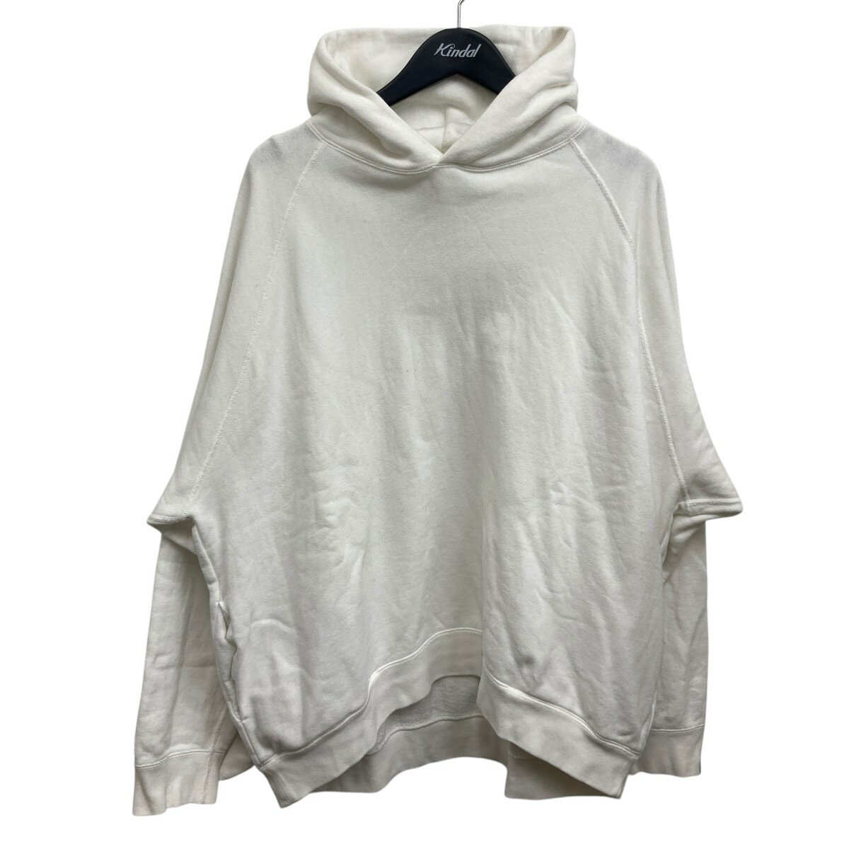 【中古】GraphpaperLOOPWHEELER for GP Sweat Parka プルオーバーパーカー ホワイト サイズ：2【価格見..