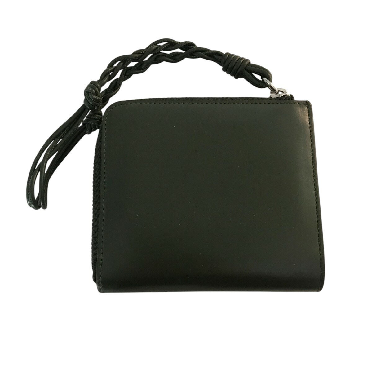 【中古】JIL SANDER　L字型ウォレット カーキ 【240525】（ジルサンダー）