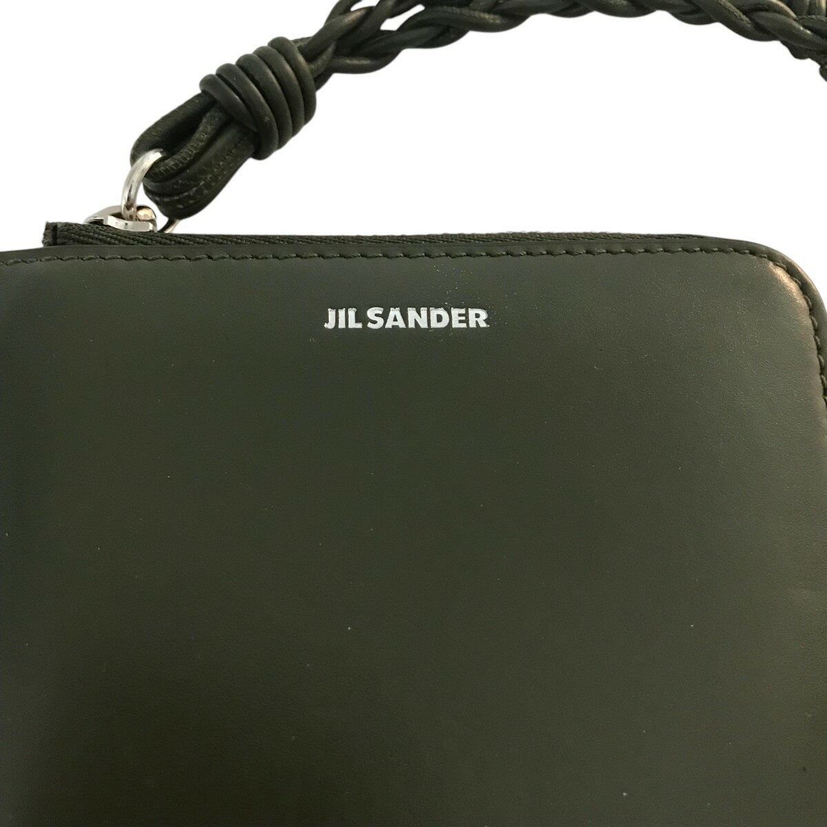 【中古】JIL SANDER　L字型ウォレット カーキ 【240525】（ジルサンダー）