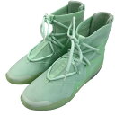 【中古】NIKE×FEAR OF GOD 「Air Fear Of God 1 Frosted Spruce」 ハイカットスニーカー AR4237 300 黄緑...