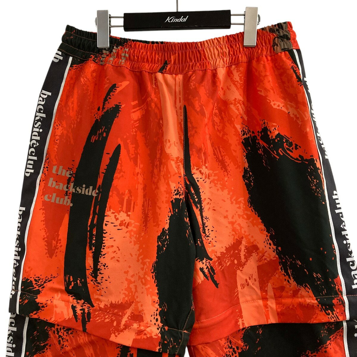 【中古】BACKSIDECLUB　サイドロゴトラックパンツ オレンジ サイズ：L 【240525】（）