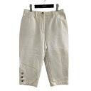 【中古】CHANEL ハーフパンツ ホワイト サイズ:42 【240525】(シャネル)