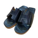 【中古】HERMESケブラールレザーサンダル ブラウン サイズ:37【価格見直し】