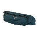 【中古】PRADA ナイロンショルダーバッグ 2VL132 ブルー 【250525】(プラダ)(4)