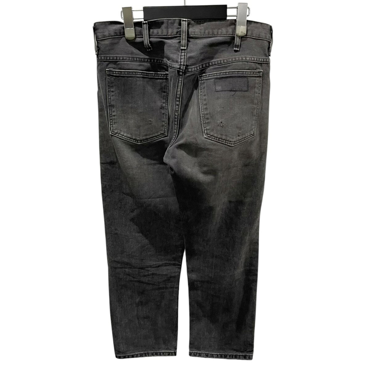 【中古】Wrangler×Ron Herman加工クロップドデニムパンツ WS0019 ブラック サイズ...