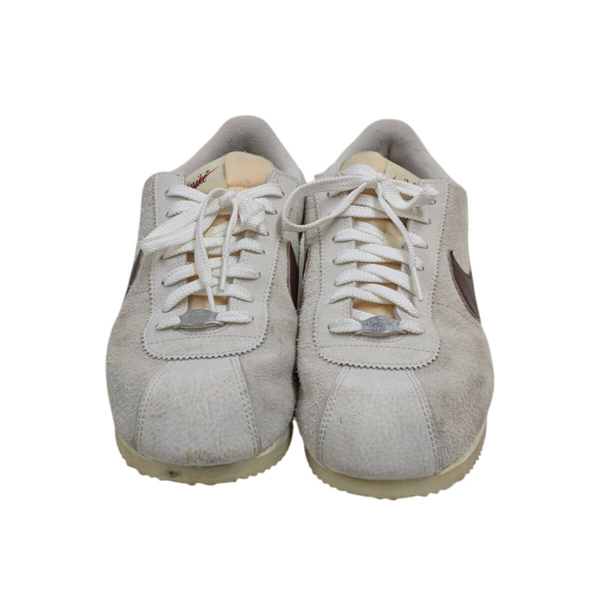 【中古】NIKENike Women’s Cortez Orewood Brown and Earth ローカットスニーカー ベージュ×ブラウン サイズ：29cm【価格見直し】