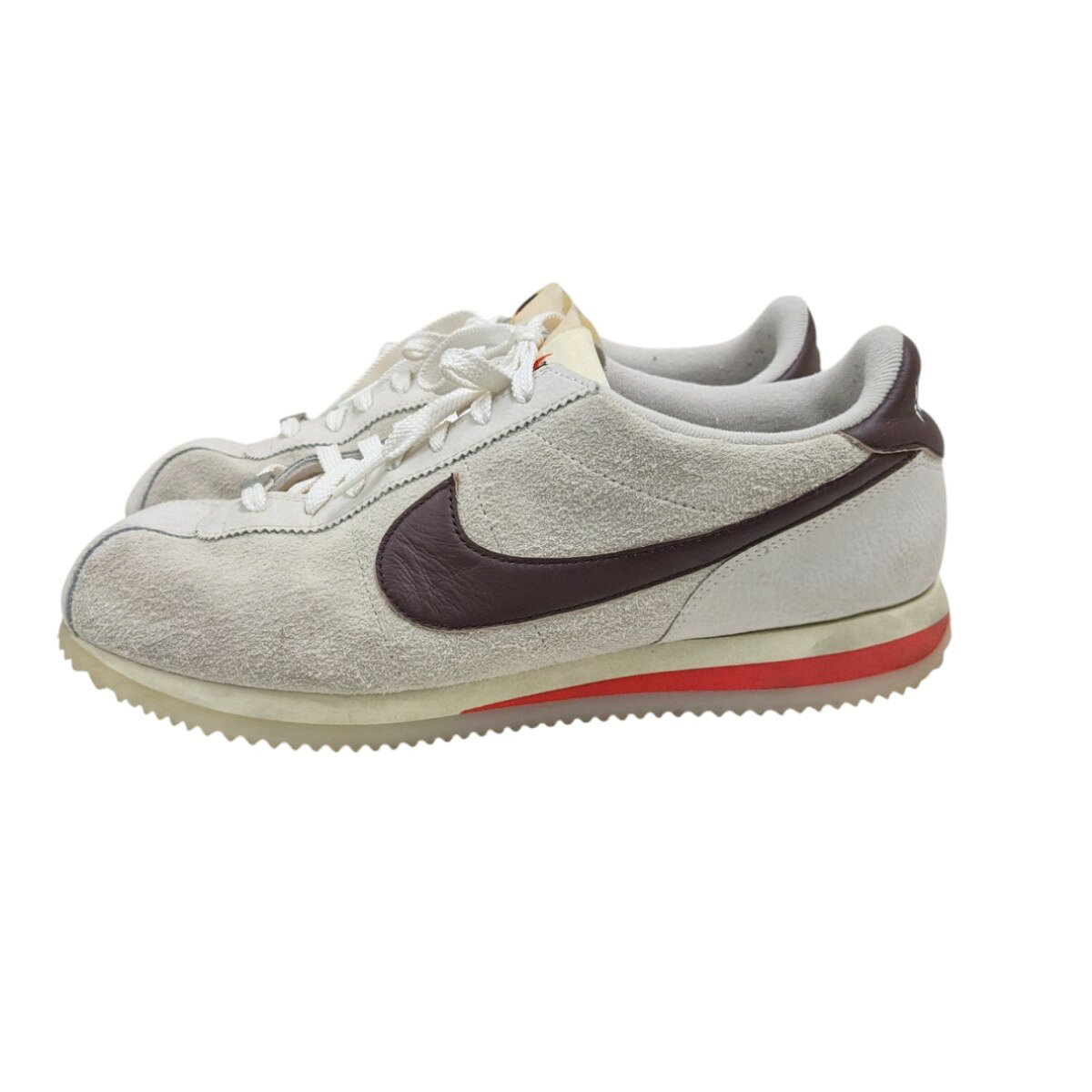 【中古】NIKENike Women’s Cortez Orewood Brown and Earth ローカットスニーカー ベージュ×ブラウン サイズ：29cm【価格見直し】