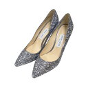 【中古】JIMMY CHOO グリッターパンプス グレー サイズ:39 1/2 【250525】(ジミーチュウ)(4)