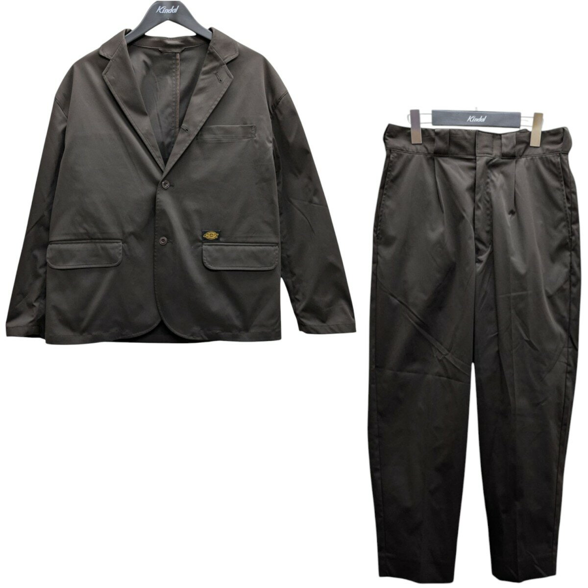 【中古】Dickies×BEAMS 25SSTRIPSTER セットアップスーツ ブラウン サイズ:S 【250525】(ディッキーズ×ビームス)