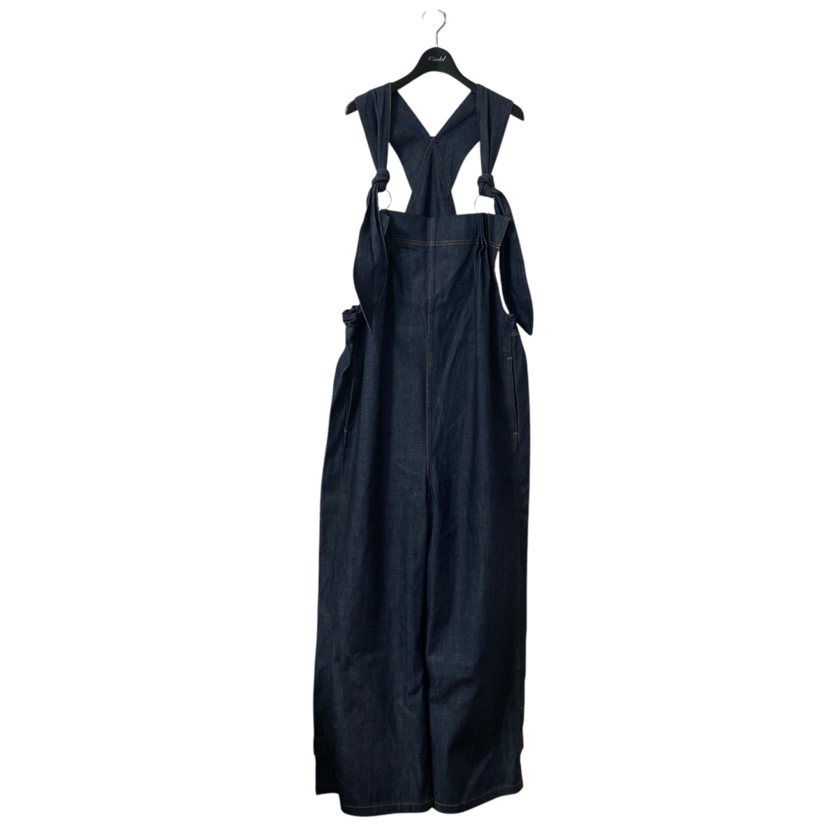 【中古】SASQUATCHfabrix.23AW DENIM OVERALL CURTAIN デニムオーバーオール 23AW PA9 009 インディゴ サイズ:L【価格見直し】