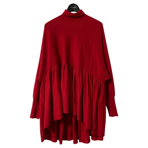 【中古】Curensology23AW ハイネックギャザーニット タートルネックニット CL306180ER レッド サイズ:SIZE Free【価格見直し】 【中古】Curensology23AW ハイネックギャザーニット タートルネックニット CL306180ER レッド サイズ:SIZE Free【価格見直し】