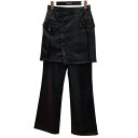 【中古】MAISON SPECIAL フェイクレザーパンツ 21232465203 ブラック サイズ:SIZE 3 【250525】(メゾンスペシャル)