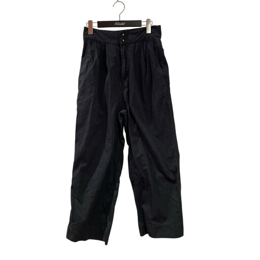 【中古】MHL ハイウエスト2タックワイドトラウザー ワイドパンツ ブラック サイズ:SIZE 2 【250525】(エムエイチエル) 【中古】MHL ハイウエスト2タックワイドトラウザー ワイドパンツ ブラック サイズ:SIZE 2 【250525】(エムエイチエル)