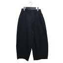 【中古】休日と詩 ボンボンパンツ イージーパンツ portom1924 ブラック 【260525】(キュウジツトシ)