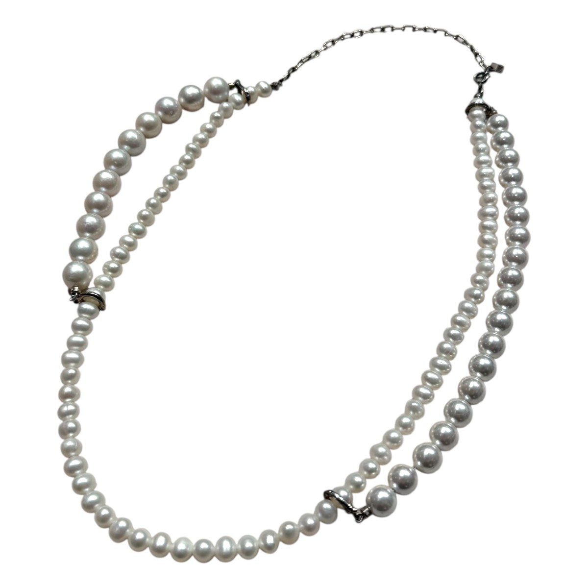 【中古】HERGO　パールネックレス パールホワイト 【260525】（ハーゴ）