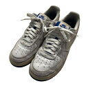 【中古】NIKE 「Uninterrupted × Air Force 1 White Lapis Blue」 ローカットスニーカー CQ0494-100 ブル...