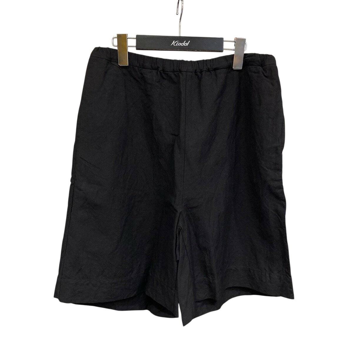 Short, Half Pants - 【中古】UNDECORATED　リネンハーフパンツ UDS24401 ブラック サイズ：2 【020526】（アンデコレイテッド）