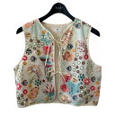 【中古】RHC Ron Herman Embroidery Vest 刺繍 ベスト 3710400126 ホワイト 【280525】(アールエイチシー ロンハー...