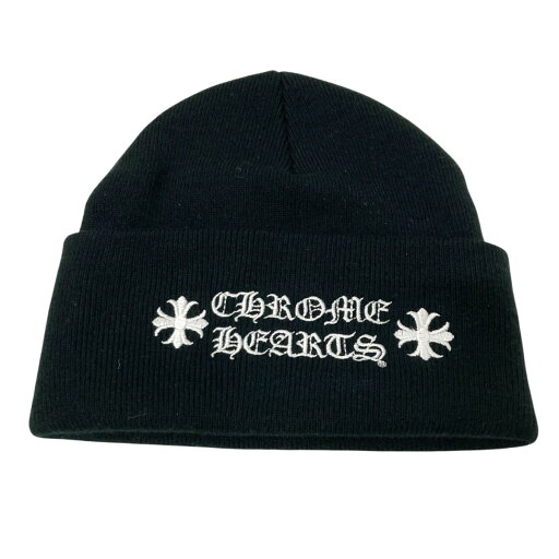 【中古】CHROME HEARTS ニットキャップ 039 065185 ブラック 【280525】(クロムハーツ) 【中古】CHROME HEARTS ニットキャップ 039 065185 ブラック 【280525】(クロムハーツ)