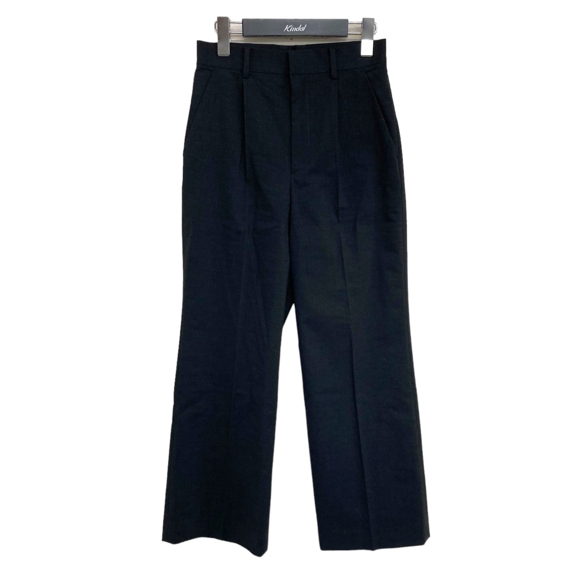 【中古】MACPHEE 24SS ナチュラルスラブストレッチ セミフレアパンツ スラックス 12044204502 グレー サイズ:32 【280525】(マカフィー)