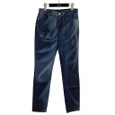 【中古】CHANEL パンツ ネイビー×ホワイト サイズ:34 【280525】(シャネル)