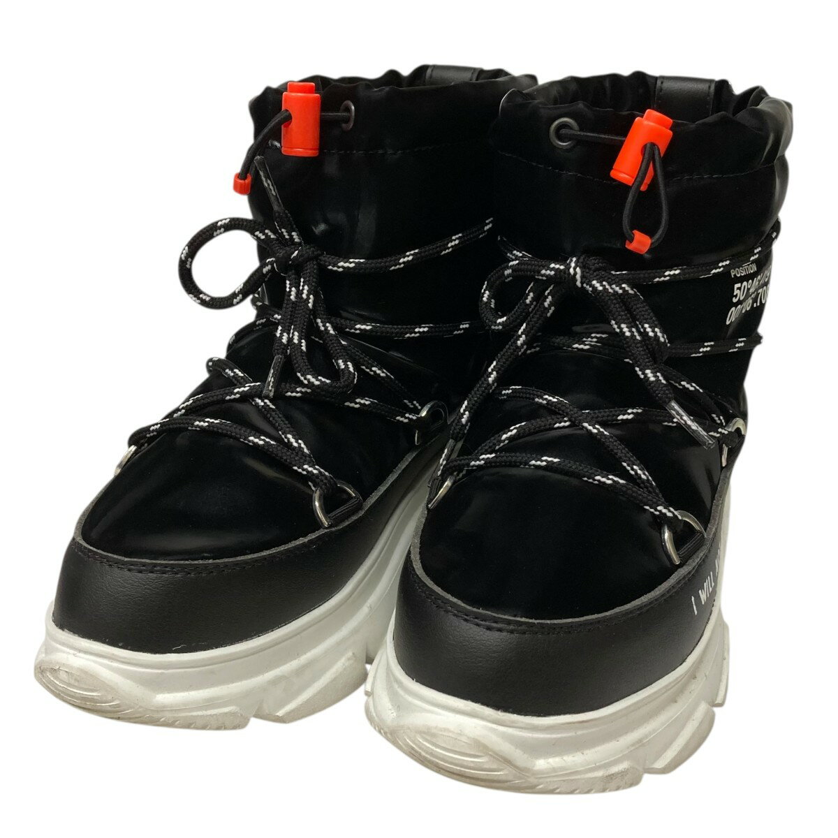 【中古】FWDハイカットスニーカー FW33082C ブラック サイズ：US6【価格見直し】