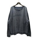 【中古】Maison Margiela オーバーサイズ オーバーダイ ロゴ スウェット S50GU0209 S25570 ネイビー サイズ:M 【290525】...