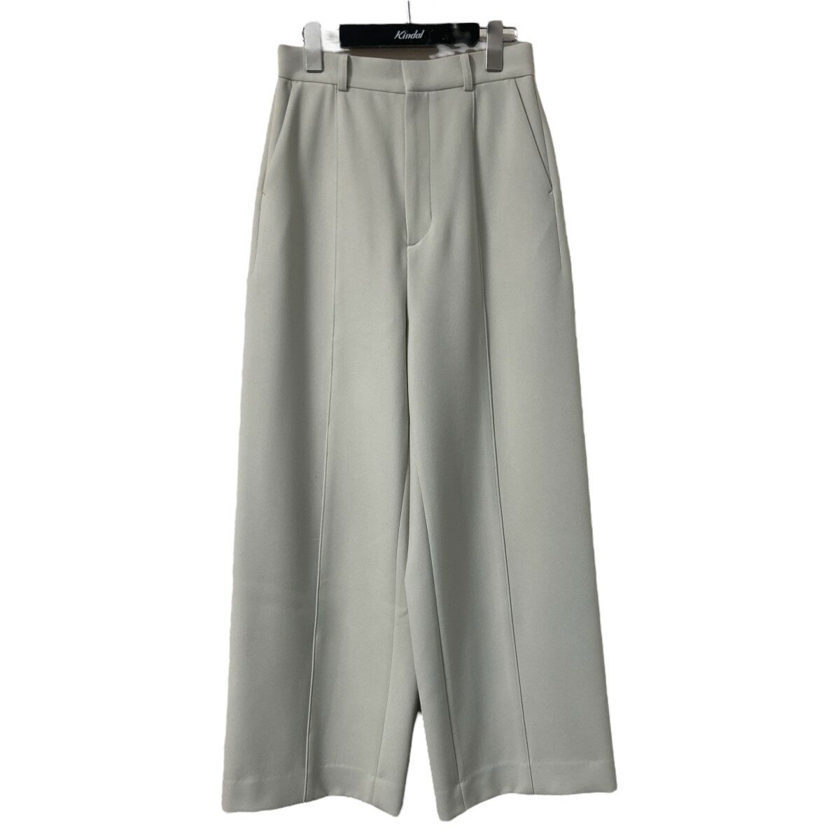 【中古】EBUREドライタッチ2WAYダブルクロス ワイドパンツ スラックス 4010600788 アイボリー サイズ:38【価格見直し】