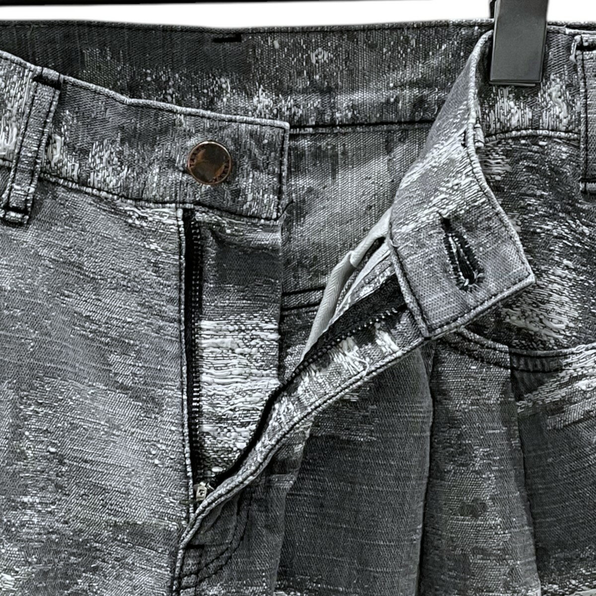 【中古】TAAKK　ワイドパンツ WIDE PANTS TA24AW-PT328 グレー・ホワイト サイズ：1 【290525】（ターク）