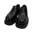 【中古】BOTTEGA VENETA ローファー ブラック サイズ:39 【290525】(ボッテガヴェネタ)