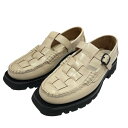 【中古】HEREU SOLLER SPORT Tread Sole T-Bar Loafer ローファー アイボリー サイズ:38 【290525】(ヘリュー)