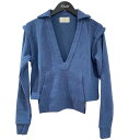 【中古】papier V POLO SWEAT トレーナー PA-059 ブルー サイズ:F 【290525】(パピエ)