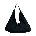 【中古】SLOW 「span nylon Wrap Bag L」 ハンドバッグ ブラック 【290525】(スロウ)
