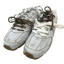 【中古】MIU MIU×NEW BALANCE 「530 SL」 ユーズド加工ローカットスニーカー ホワイト サイズ:38 2/1 【300525】(ミュウミュ...