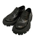 【中古】BALENCIAGA Tractor 厚底ローファー ブラック サイズ:40 【300525】(バレンシアガ)