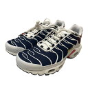 【中古】NIKE×PARIS SAINT-GERMAIN Air Max Plus スニーカー FZ4776-100 ホワイト×ネイビー サイズ:27 【300...