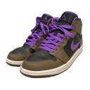 【中古】NIKE MID PALOMINO ハイカットスニーカー DQ8426-215 ブラウン×パープル サイズ:25.5 【300525】(ナイキ)