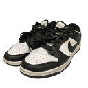 【中古】NIKE DUNK LOW RETRO スニーカー DD1391-100 ブラック×ホワイト サイズ:26 【300525】(ナイキ)