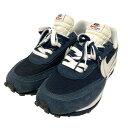 【中古】NIKE×sacai×FRAGMENTS LD WAFFLE スニーカー DH2684 400 ネイビー サイズ:28cm 【300525】(ナイキ×サ...