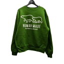 【中古】HUMAN MADE GRAPHIC SWEATSHIRT ベアスウェット グリーン サイズ:S 【300525】(ヒューマンメード)