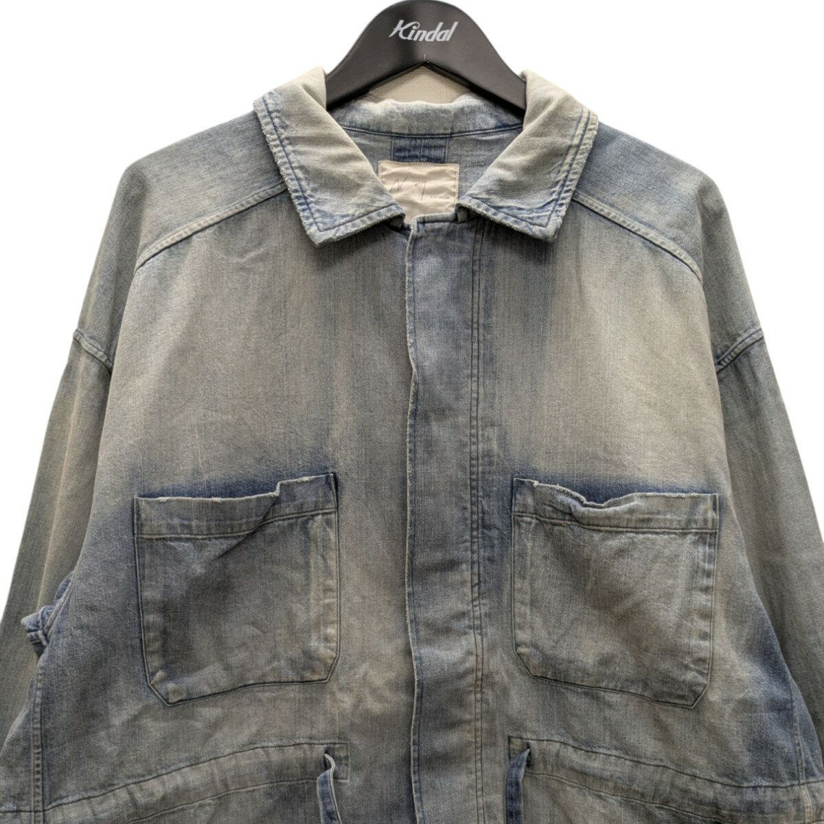 【中古】ANCELLM　24AW AGING DENIM SHIRT JACKET デニムシャツジャケット インディゴ サイズ：1 【300525】（アンセルム）